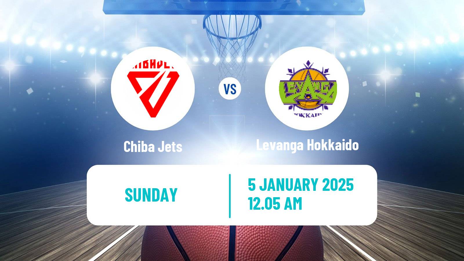 Basketball BJ League Chiba Jets - Levanga Hokkaido