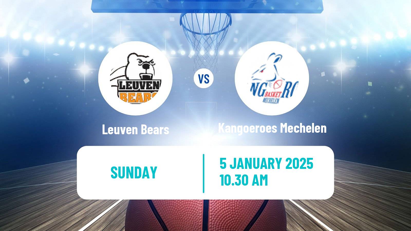 Basketball Belgian Cup Basketball Leuven Bears - Kangoeroes Mechelen