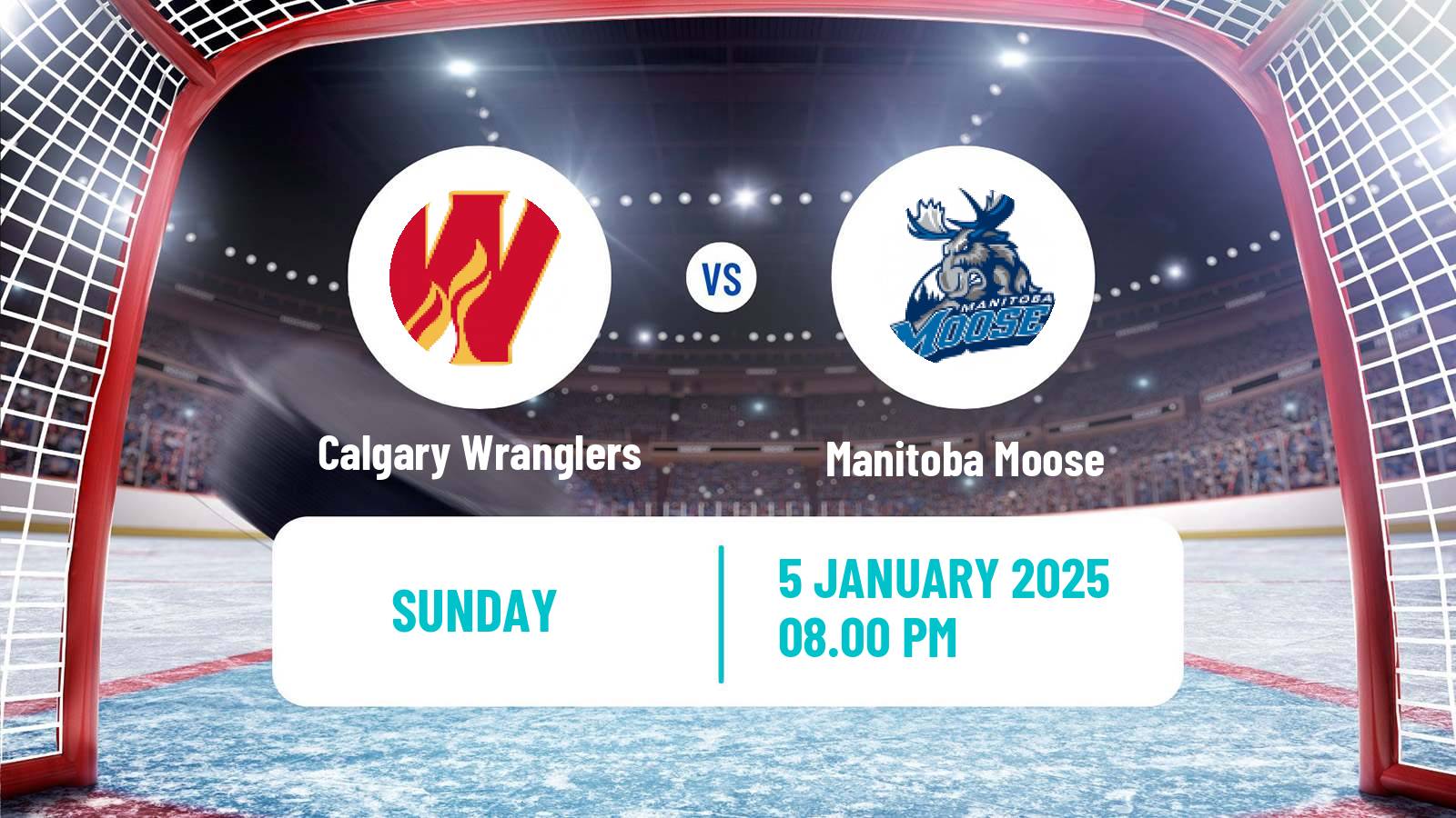 Hockey AHL Calgary Wranglers - Manitoba Moose