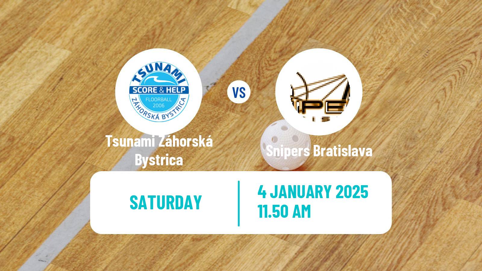 Floorball Slovak Extraliga Floorball Tsunami Záhorská Bystrica - Snipers Bratislava