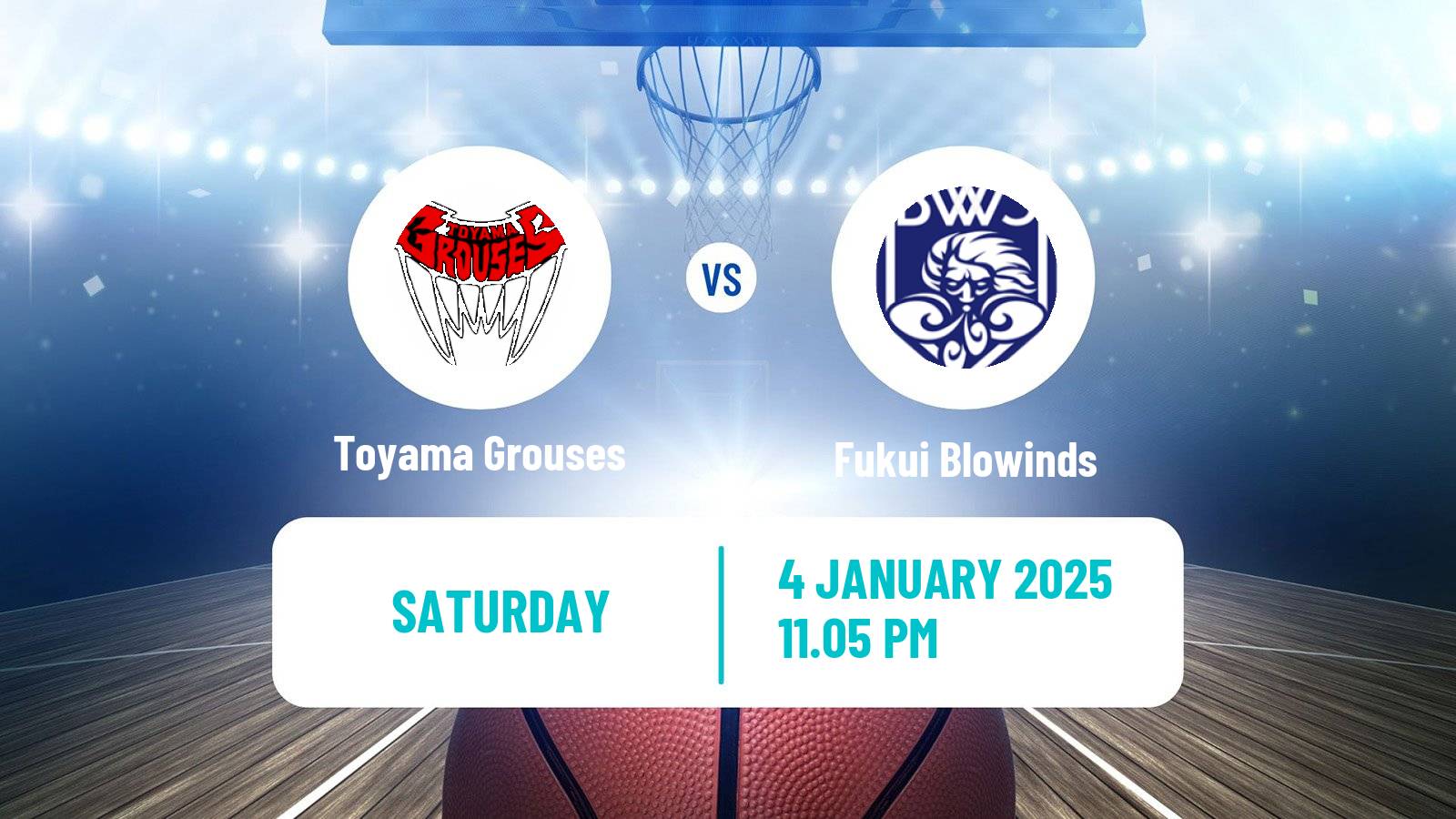 Basketball Japan B2 League Basketball Toyama Grouses - Fukui Blowinds