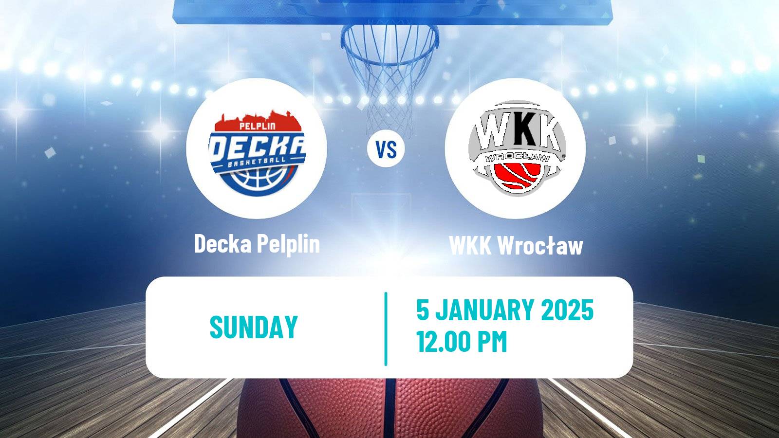 Basketball Polish 1 Liga Basketball Decka Pelplin - WKK Wrocław