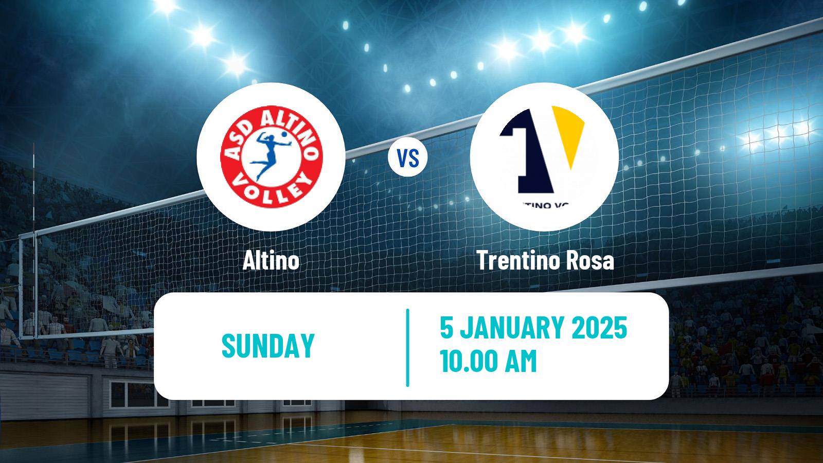 Volleyball Italian Serie A2 Volleyball Women Altino - Trentino Rosa