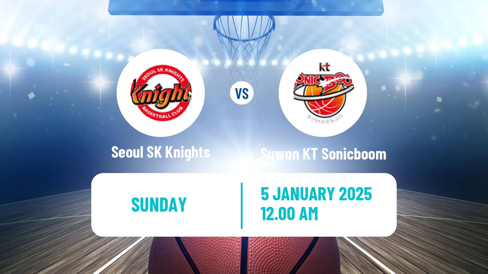 Basketball KBL Seoul SK Knights - Suwon KT Sonicboom