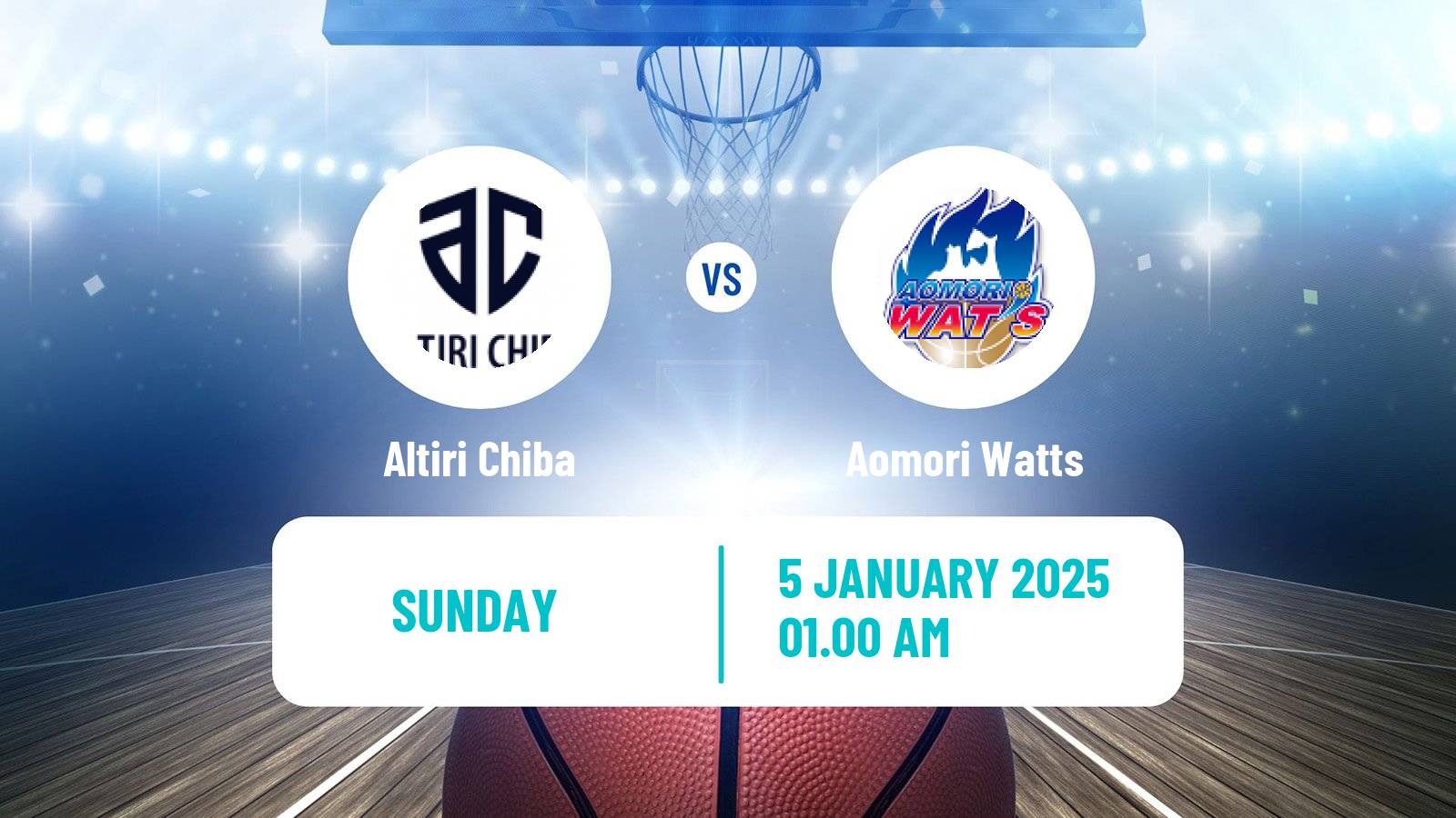 Basketball Japan B2 League Basketball Altiri Chiba - Aomori Watts