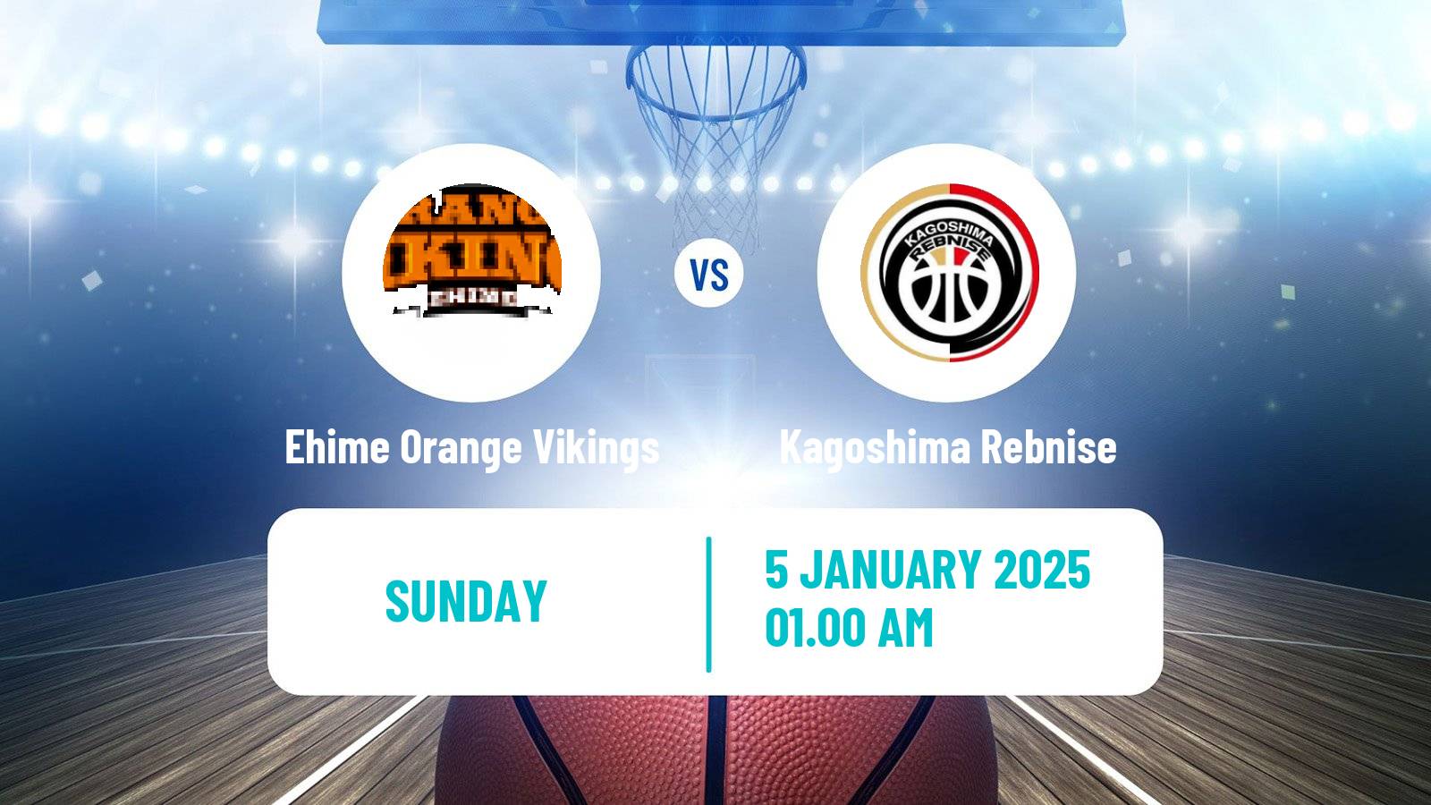 Basketball Japan B2 League Basketball Ehime Orange Vikings - Kagoshima Rebnise