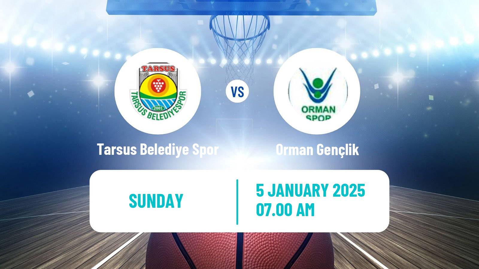 Basketball Turkish Basketball League Women Tarsus Belediye Spor - Orman Gençlik