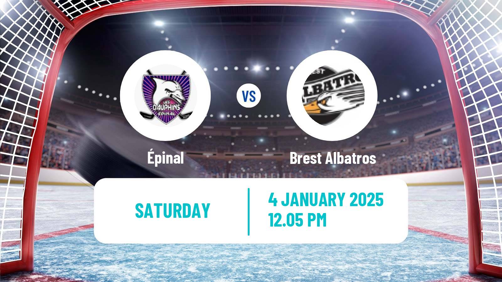 Hockey French D1 Ice Hockey Épinal - Brest Albatros