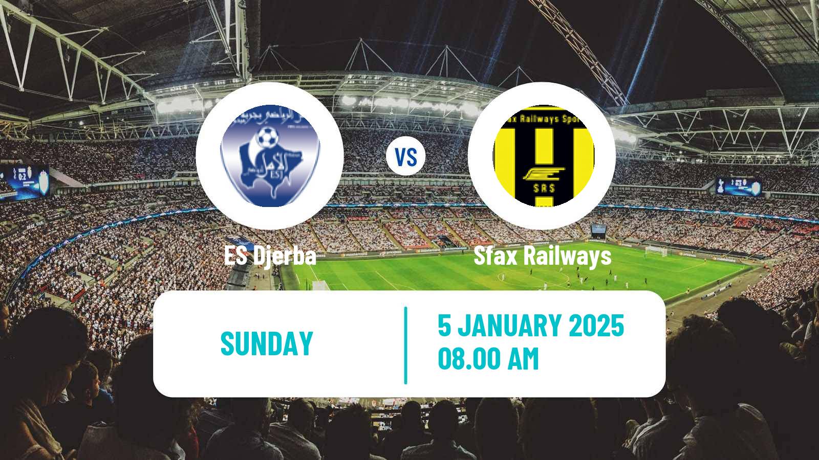 Soccer Tunisian Ligue 2 ES Djerba - Sfax Railways