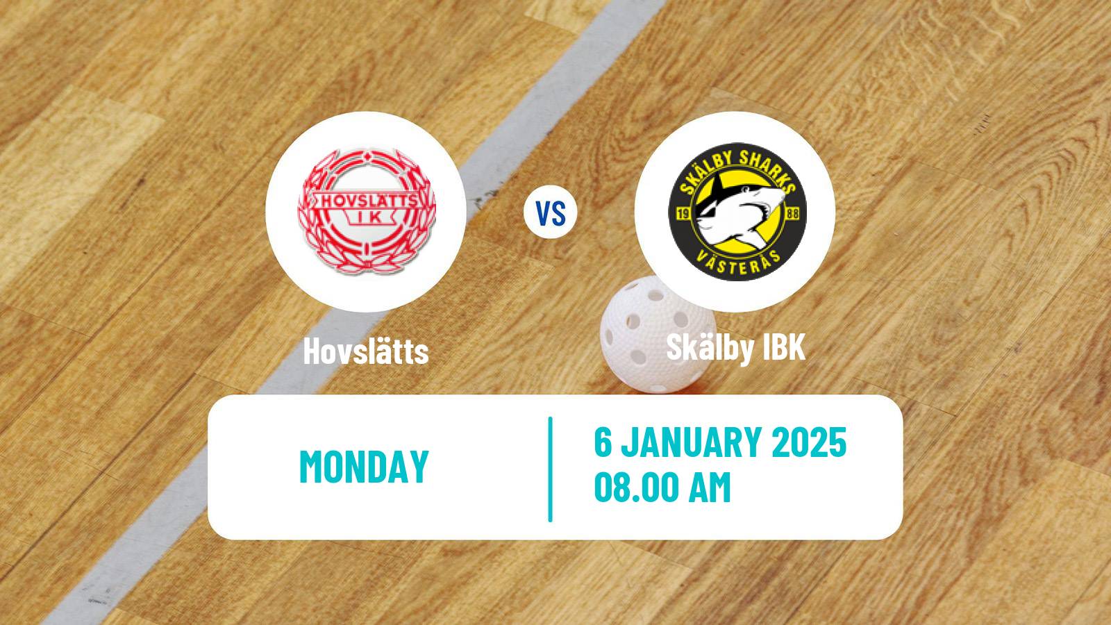 Floorball Swedish Allsvenskan Floorball Hovslätts - Skälby