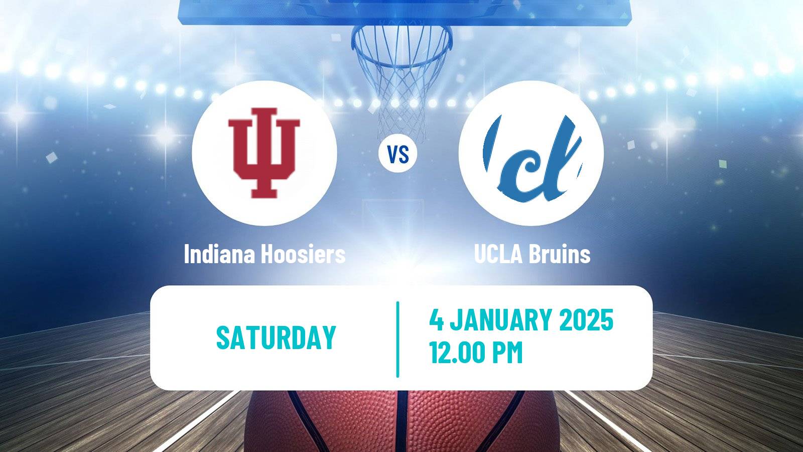 Basketball NCAA College Basketball Women Indiana Hoosiers - UCLA Bruins