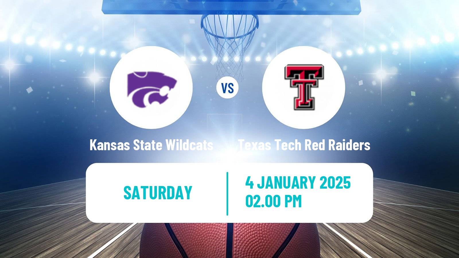 Basketball NCAA College Basketball Women Kansas State Wildcats - Texas Tech Red Raiders