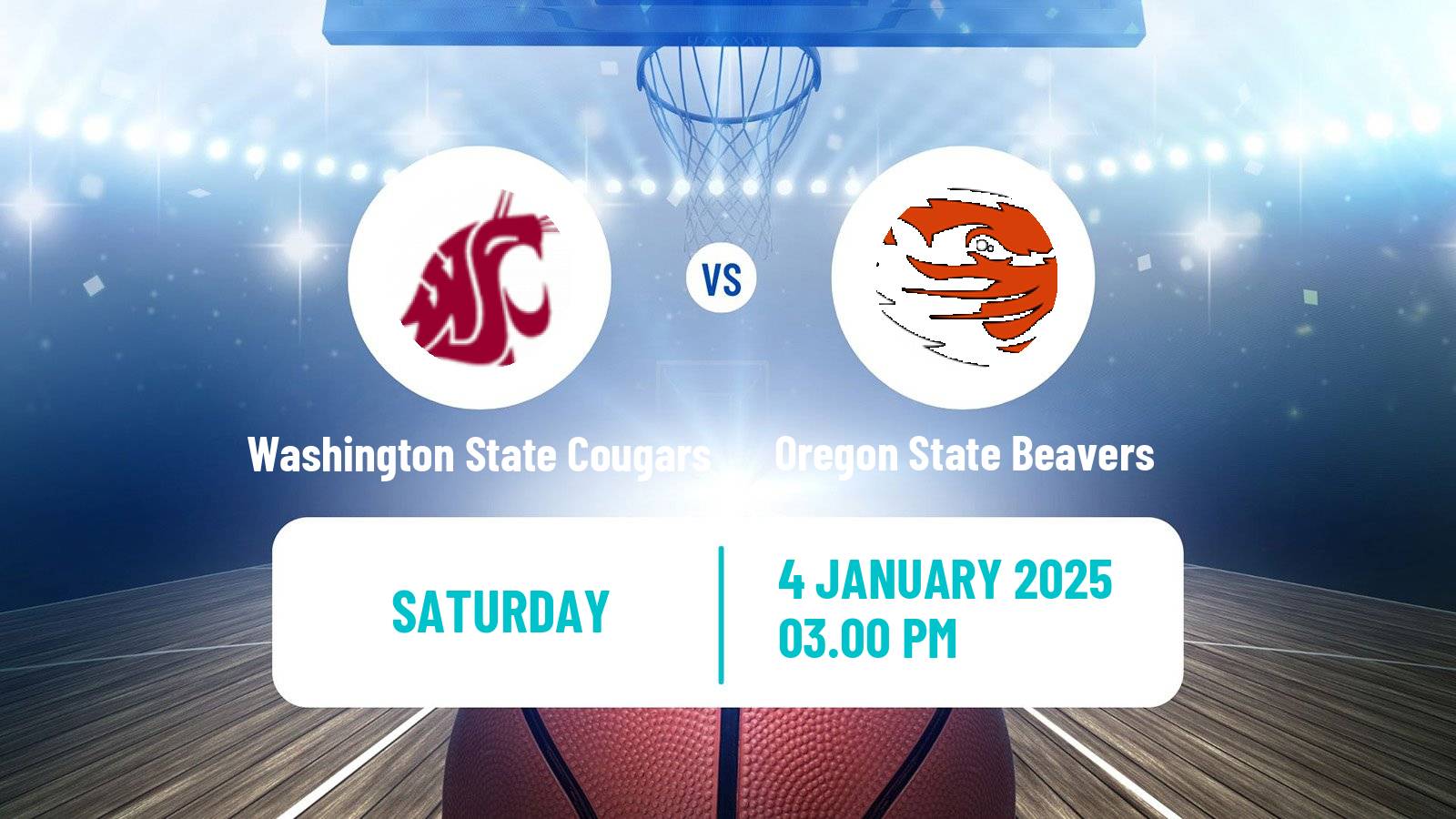 Basketball NCAA College Basketball Women Washington State Cougars - Oregon State Beavers