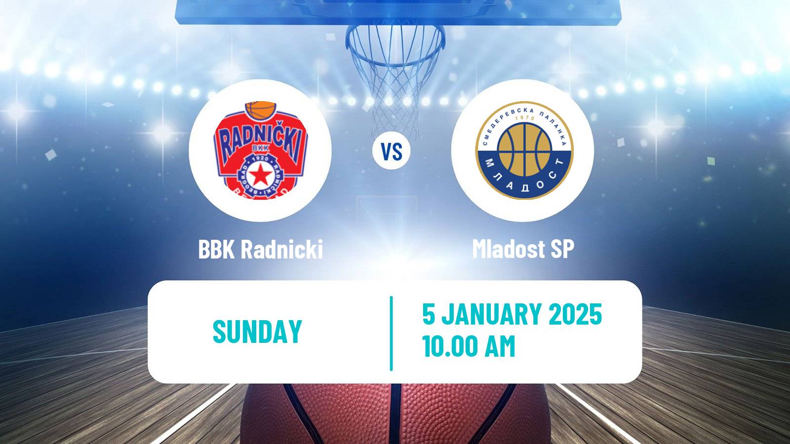 Basketball Serbian First League Basketball BBK Radnicki - Mladost SP