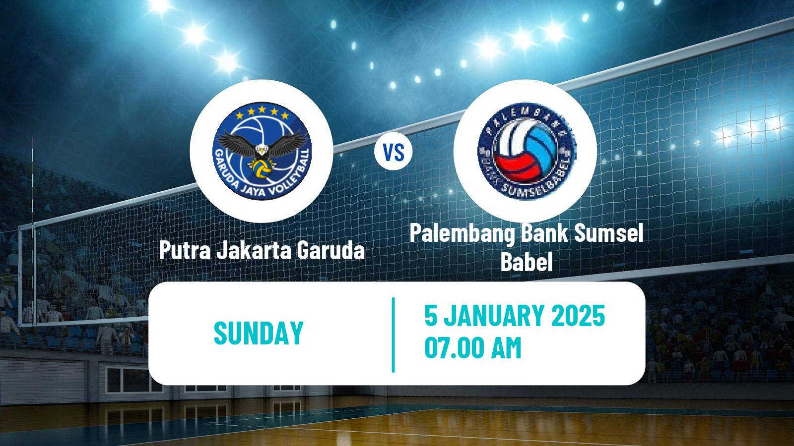 Volleyball Indonesian Proliga Volleyball Putra Jakarta Garuda - Palembang Bank Sumsel Babel