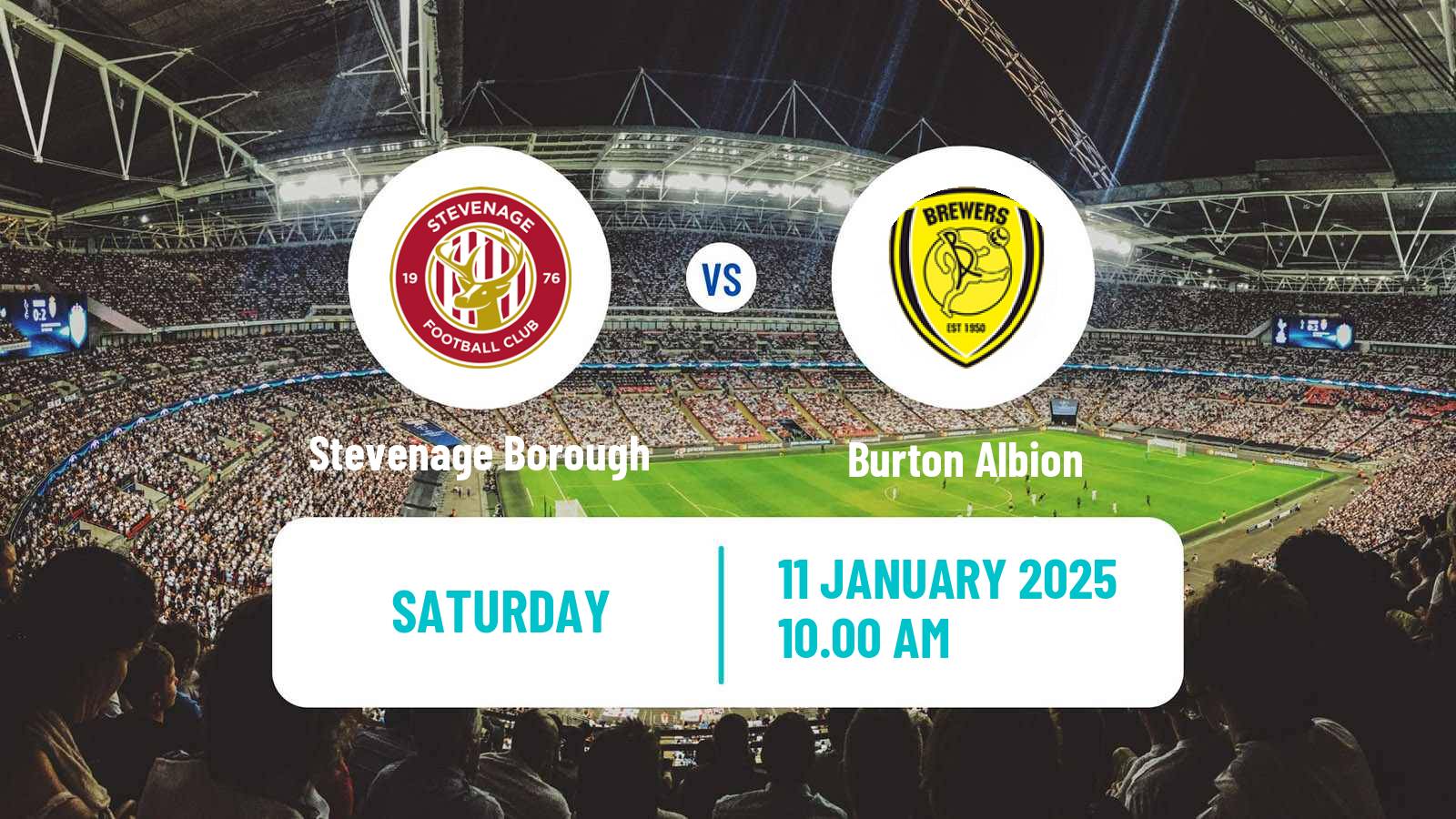 Soccer English League One Stevenage Borough - Burton Albion