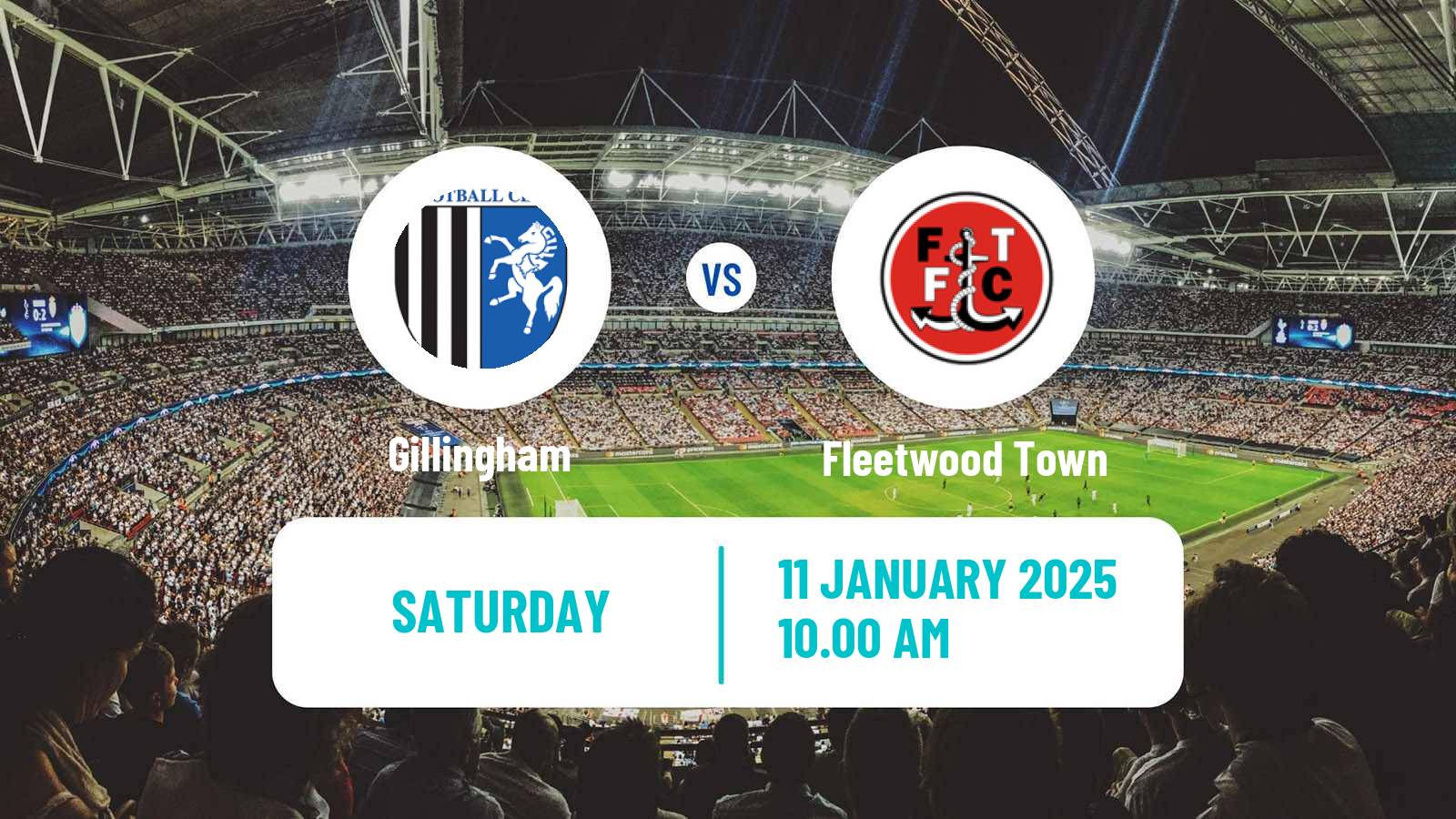 Soccer English League Two Gillingham - Fleetwood Town