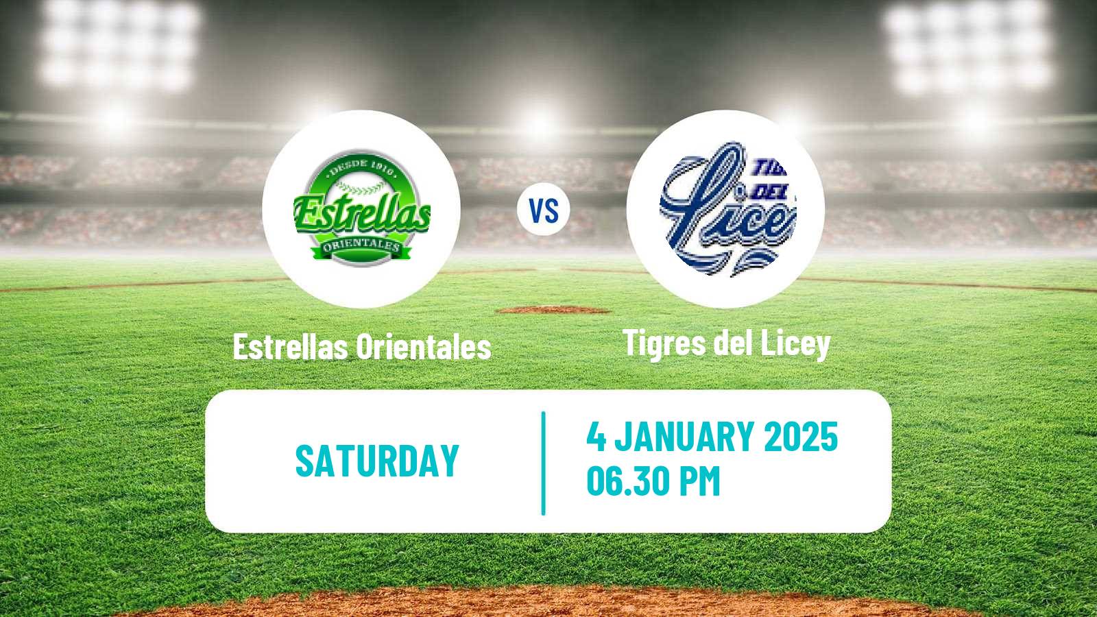 Baseball LIDOM Estrellas Orientales - Tigres del Licey