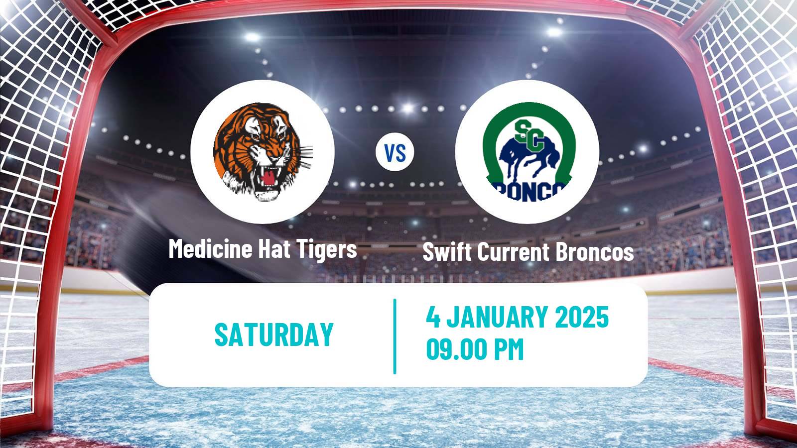 Hockey WHL Medicine Hat Tigers - Swift Current Broncos