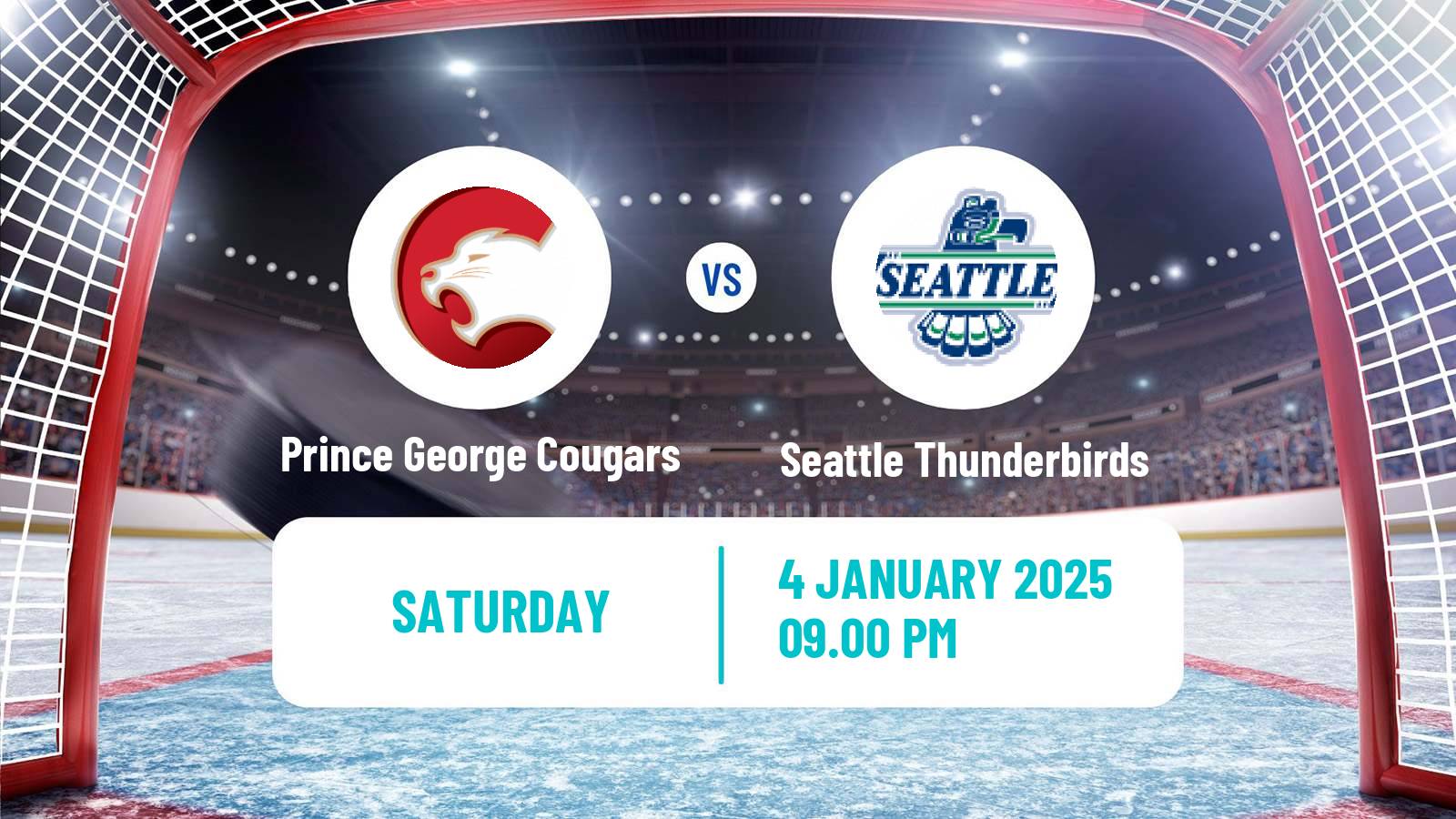 Hockey WHL Prince George Cougars - Seattle Thunderbirds