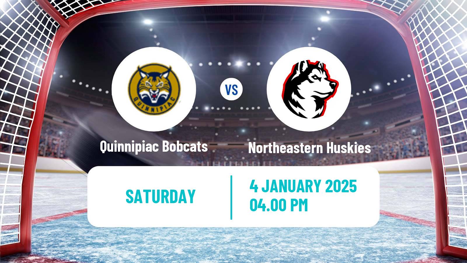 Hockey NCAA Hockey Quinnipiac Bobcats - Northeastern Huskies