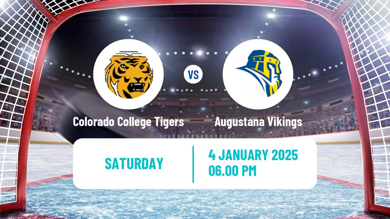 Hockey NCAA Hockey Colorado College Tigers - Augustana Vikings