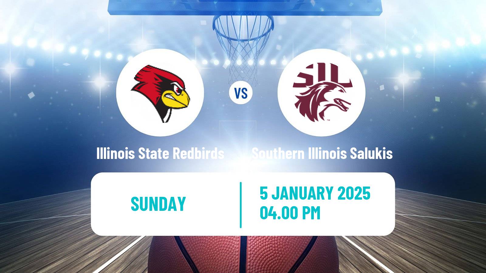 Basketball NCAA College Basketball Illinois State Redbirds - Southern Illinois Salukis