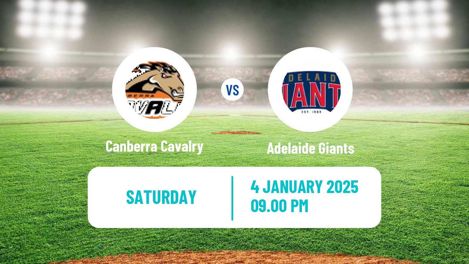 Baseball Australian ABL Canberra Cavalry - Adelaide Giants