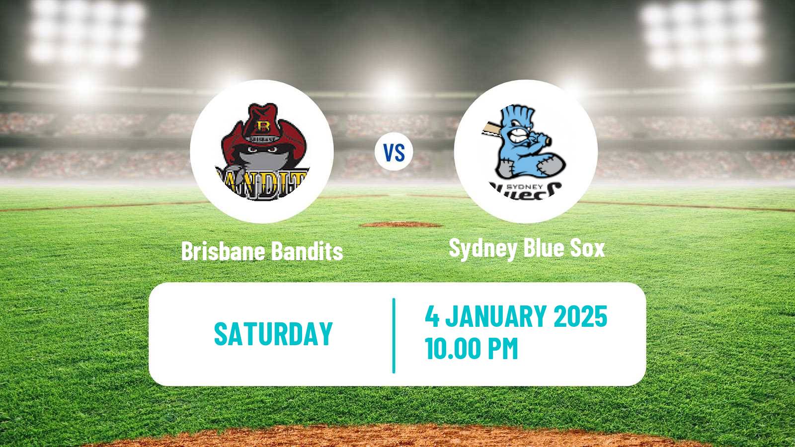 Baseball Australian ABL Brisbane Bandits - Sydney Blue Sox