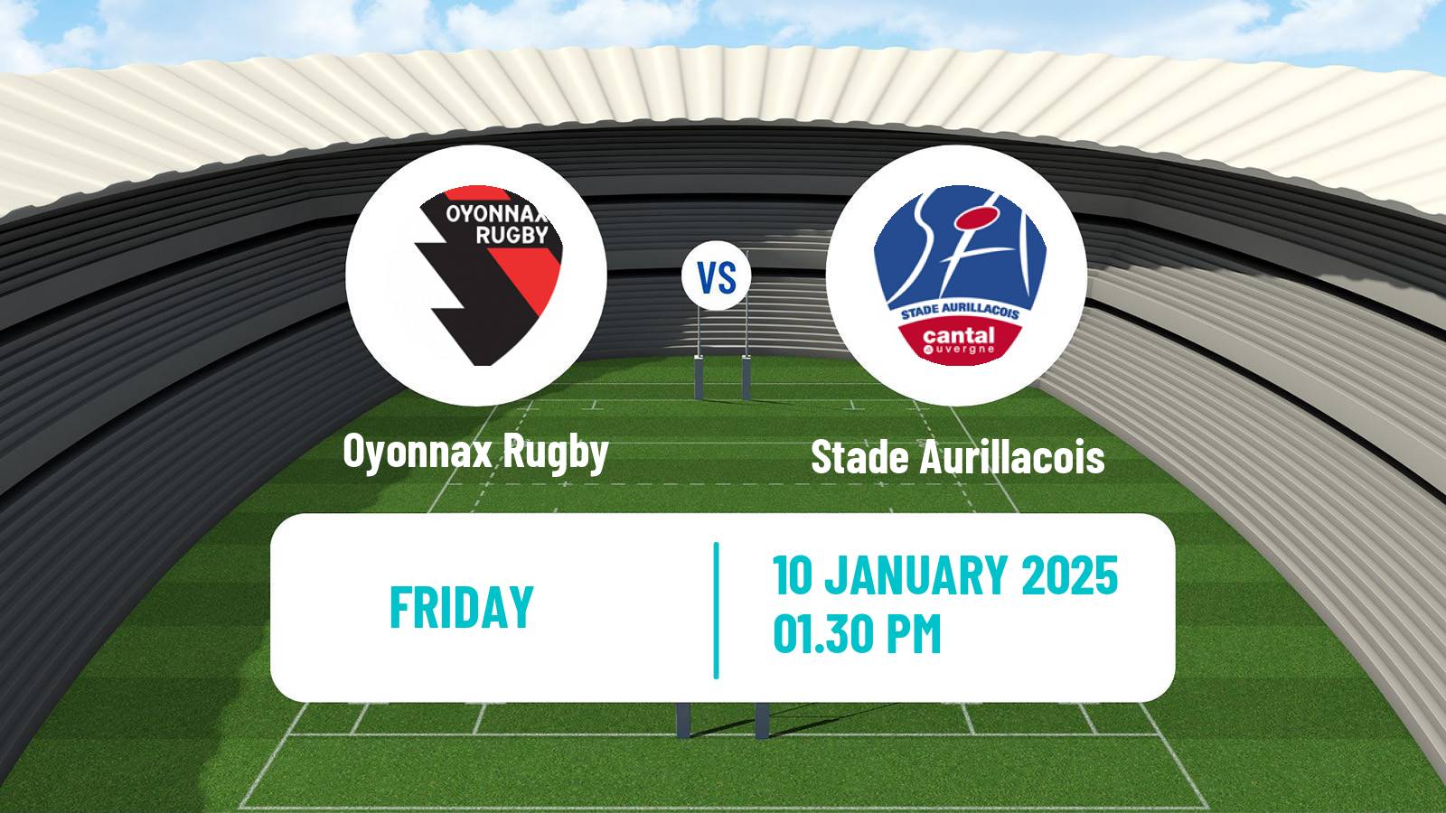 Rugby union French Pro D2 Oyonnax Rugby - Stade Aurillacois