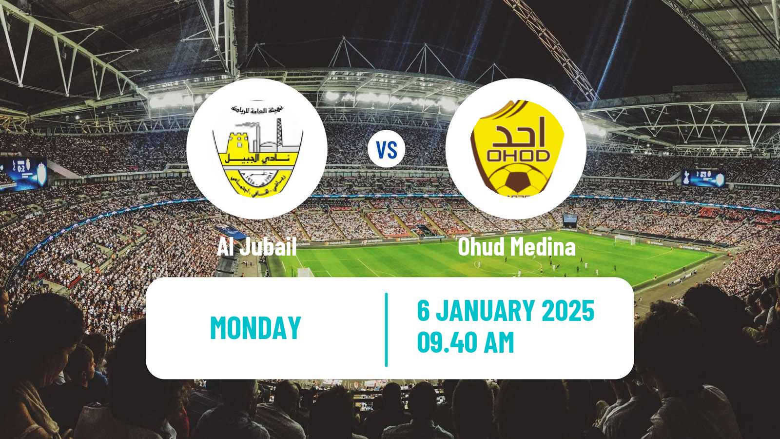 Soccer Saudi Division 1 Al Jubail - Ohud Medina