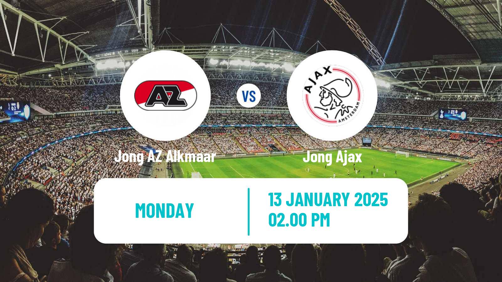 Soccer Dutch Eerste Divisie Jong AZ Alkmaar - Jong Ajax