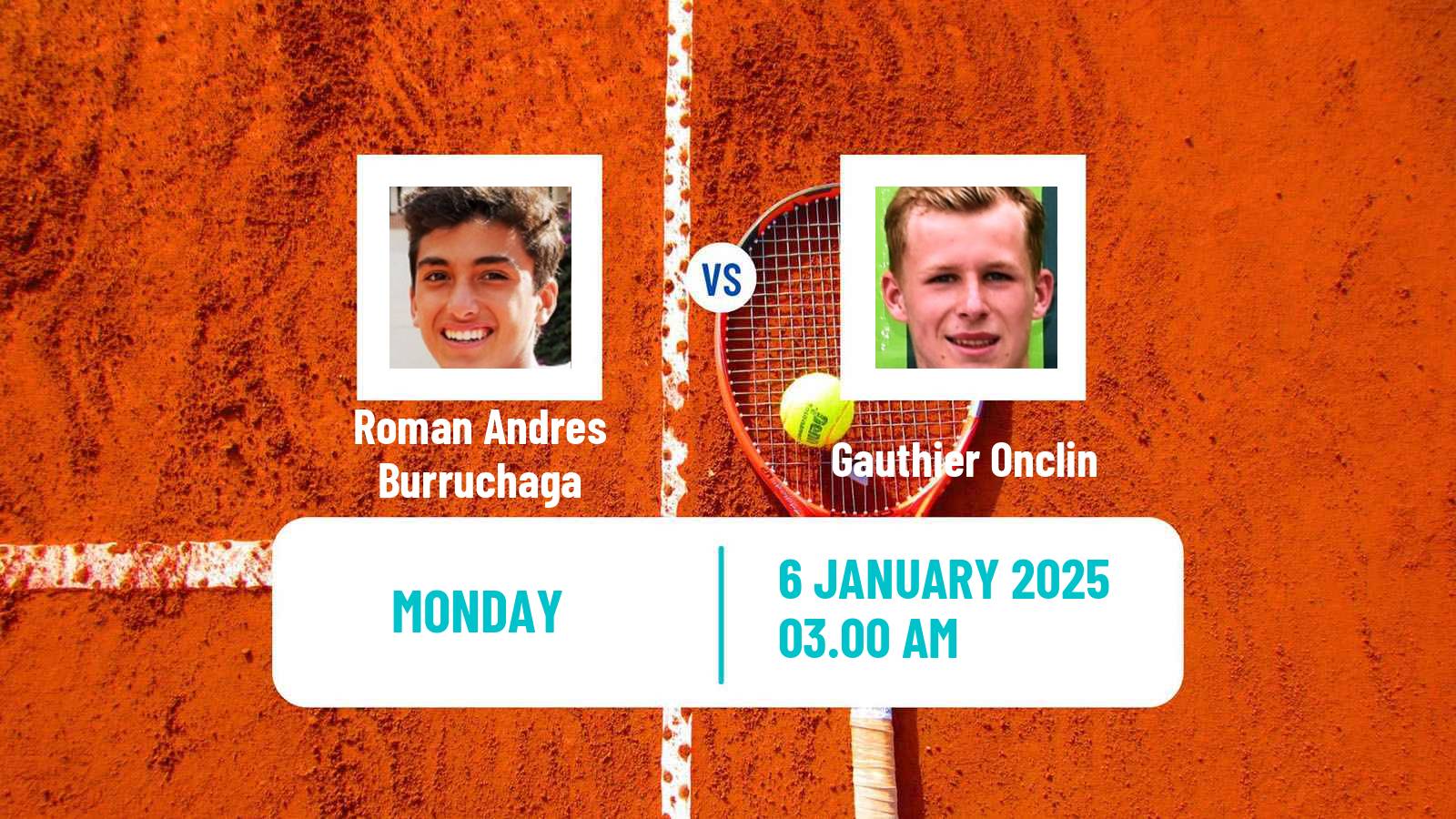 Tennis ATP Australian Open Roman Andres Burruchaga - Gauthier Onclin