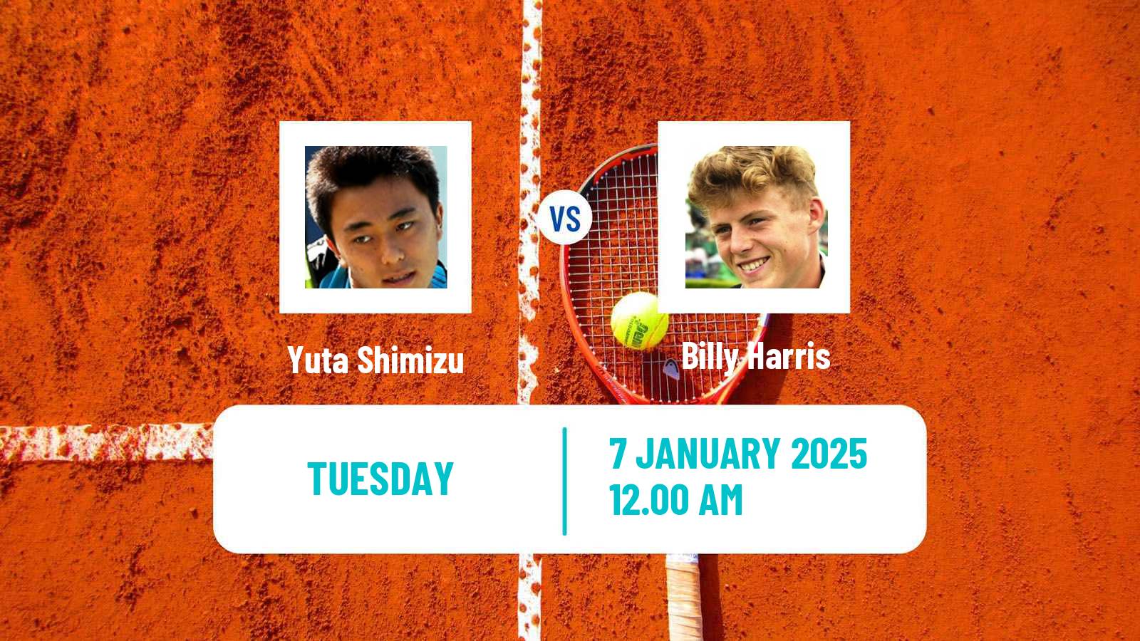 Tennis ATP Australian Open Yuta Shimizu - Billy Harris