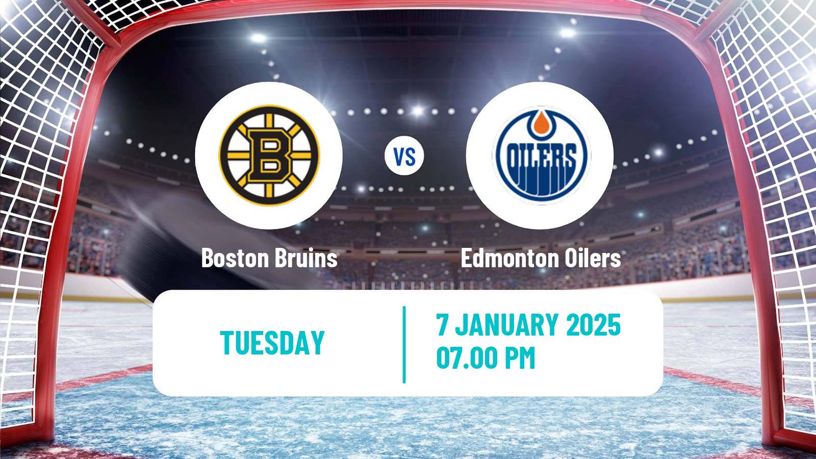 Hockey NHL Boston Bruins - Edmonton Oilers