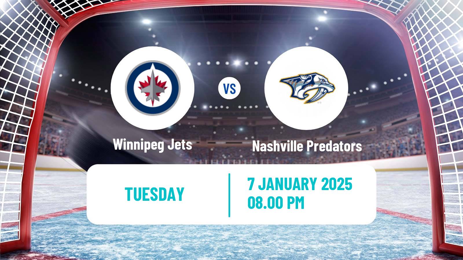 Hockey NHL Winnipeg Jets - Nashville Predators