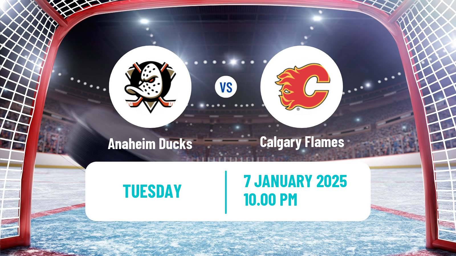 Hockey NHL Anaheim Ducks - Calgary Flames