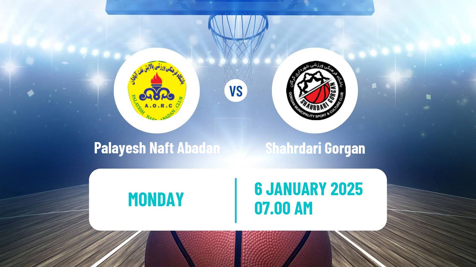 Basketball Iran Super League Basketball Palayesh Naft Abadan - Shahrdari Gorgan