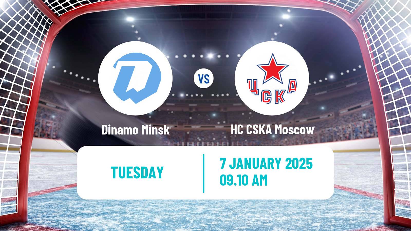 Hockey KHL Dinamo Minsk - HC CSKA Moscow