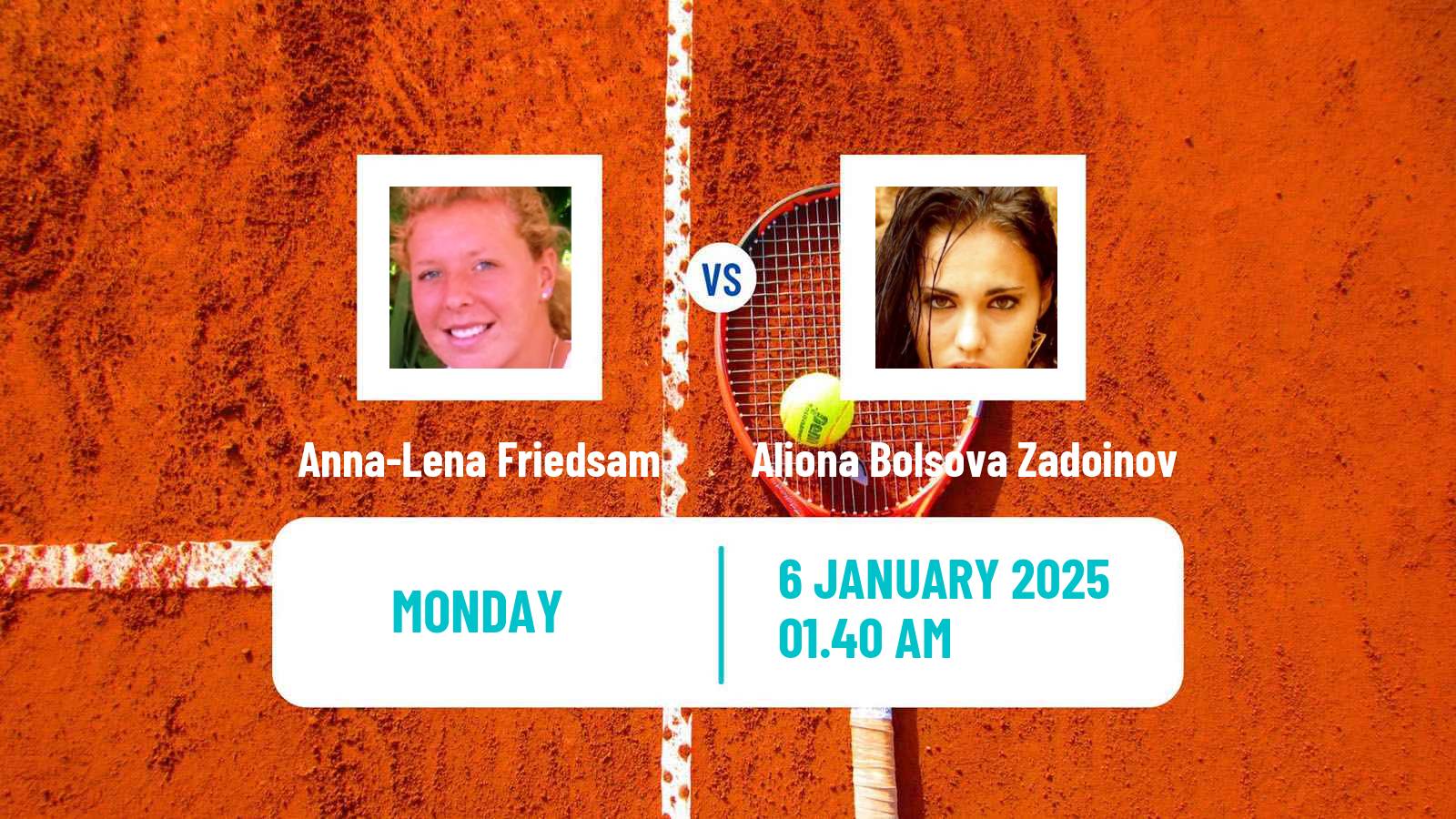 Tennis WTA Australian Open Anna-Lena Friedsam - Aliona Bolsova Zadoinov