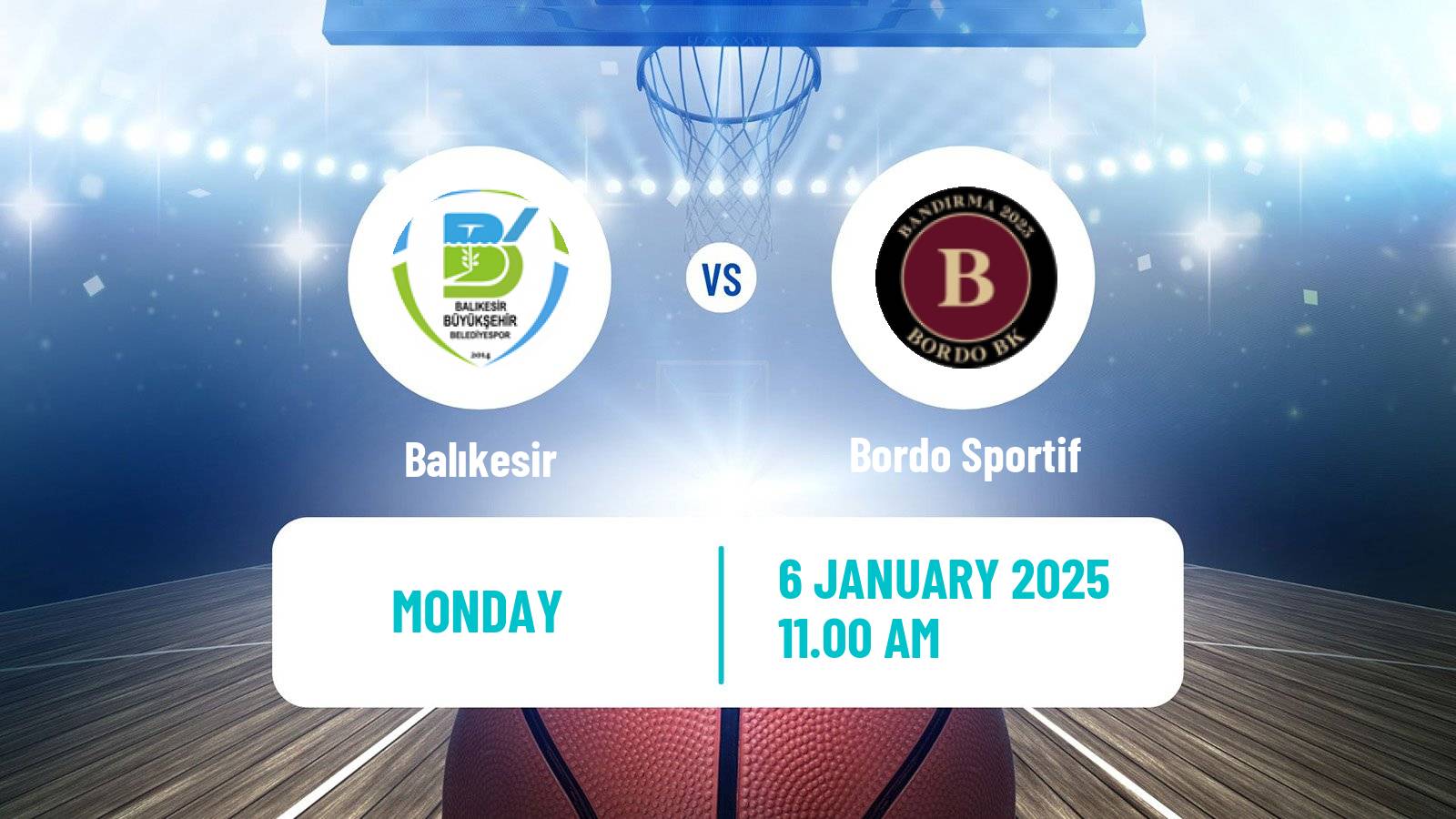 Basketball Turkish TBL Balıkesir - Bordo Sportif