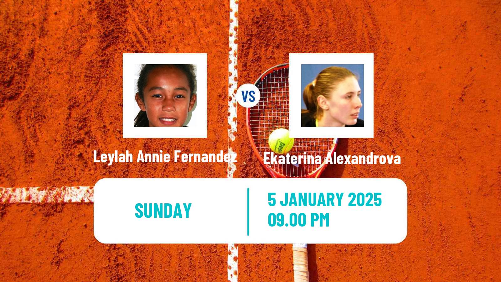 Tennis WTA Adelaide Leylah Annie Fernandez - Ekaterina Alexandrova