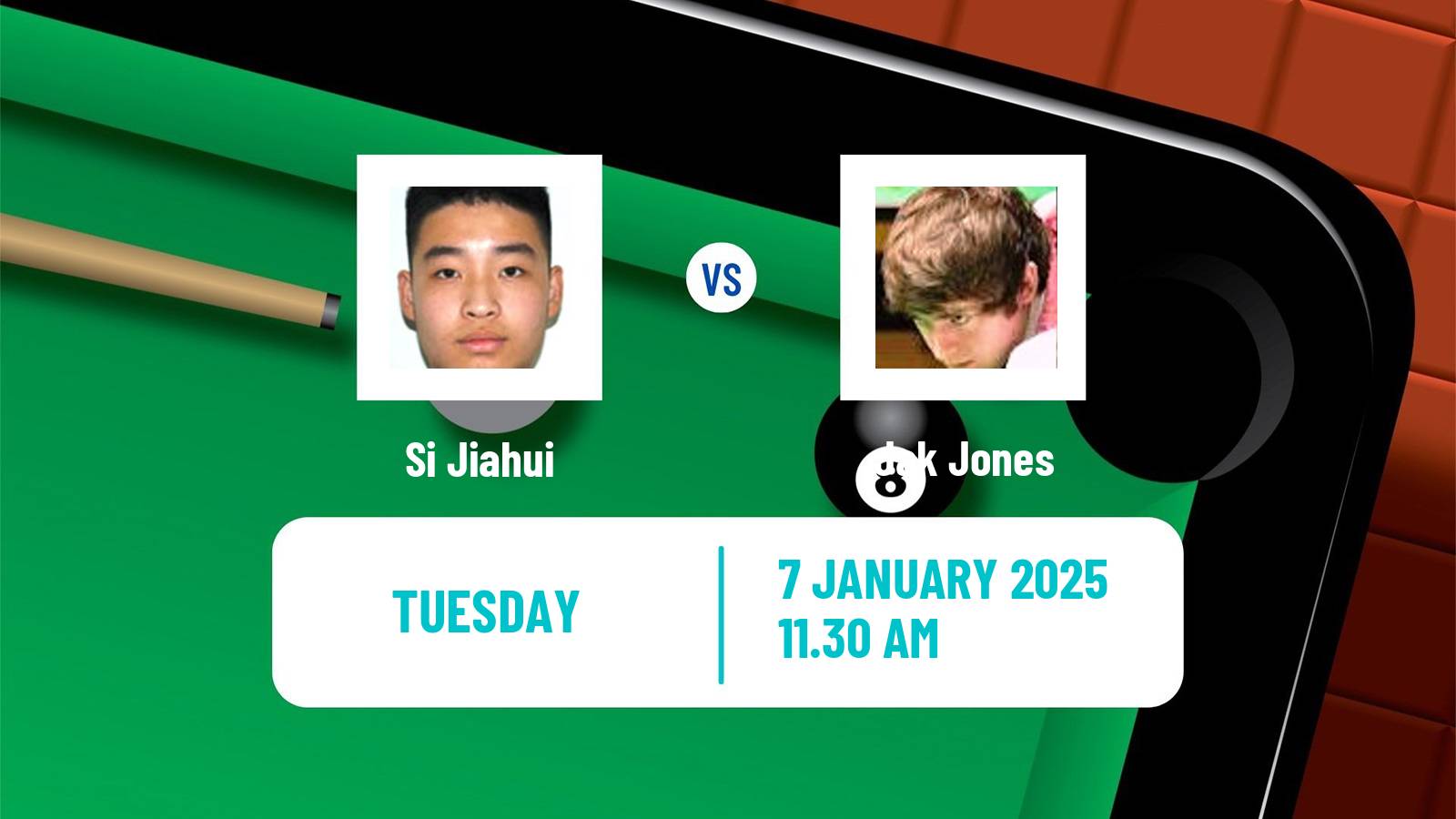 Snooker Championship League Si Jiahui - Jak Jones