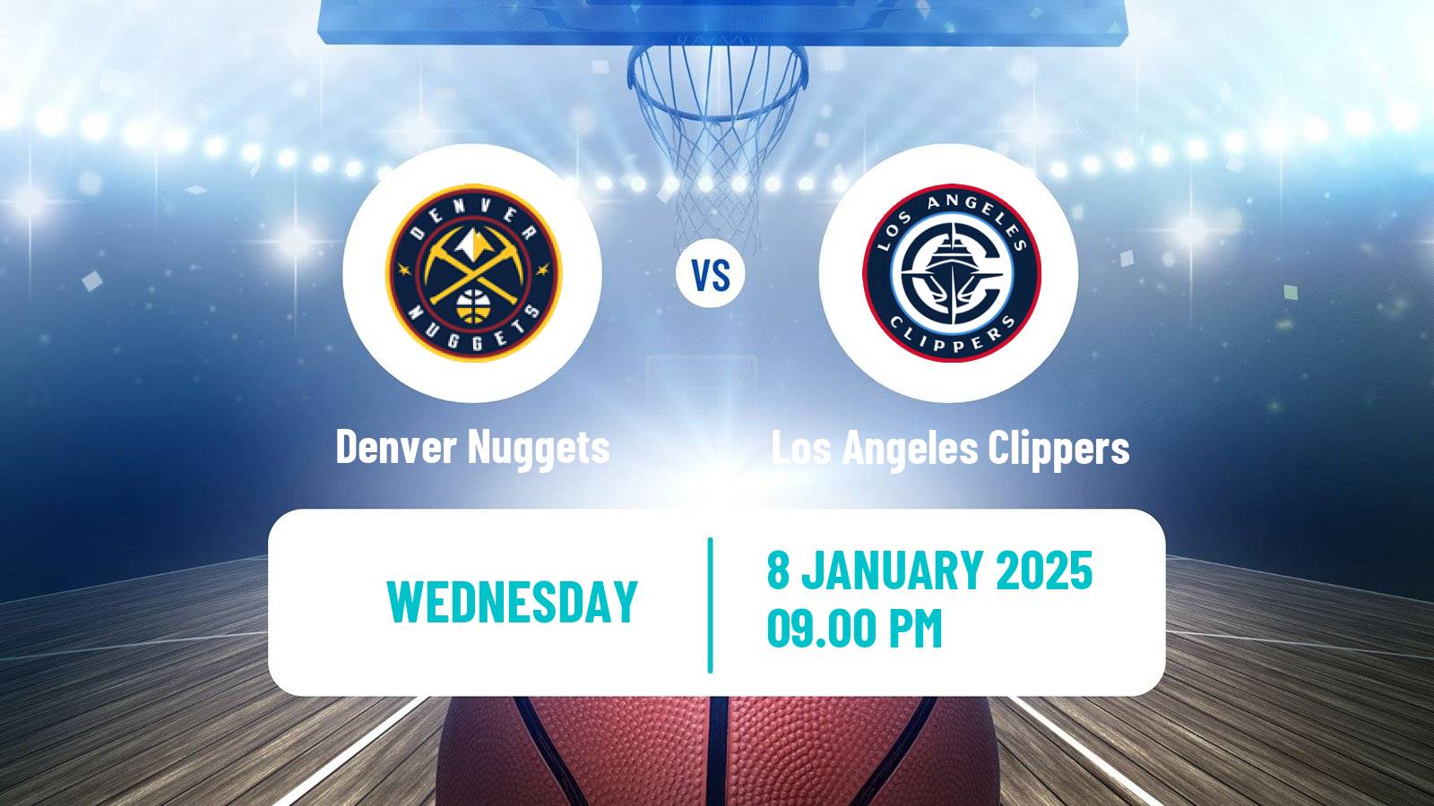 Basketball NBA Denver Nuggets - Los Angeles Clippers