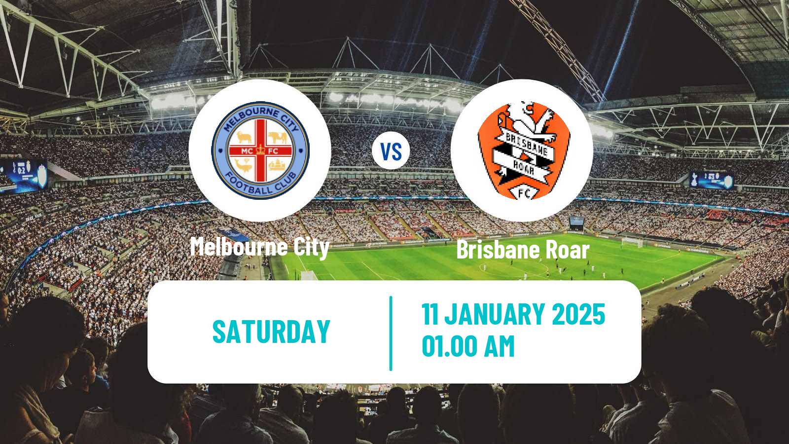 Soccer Australian A-League Melbourne City - Brisbane Roar