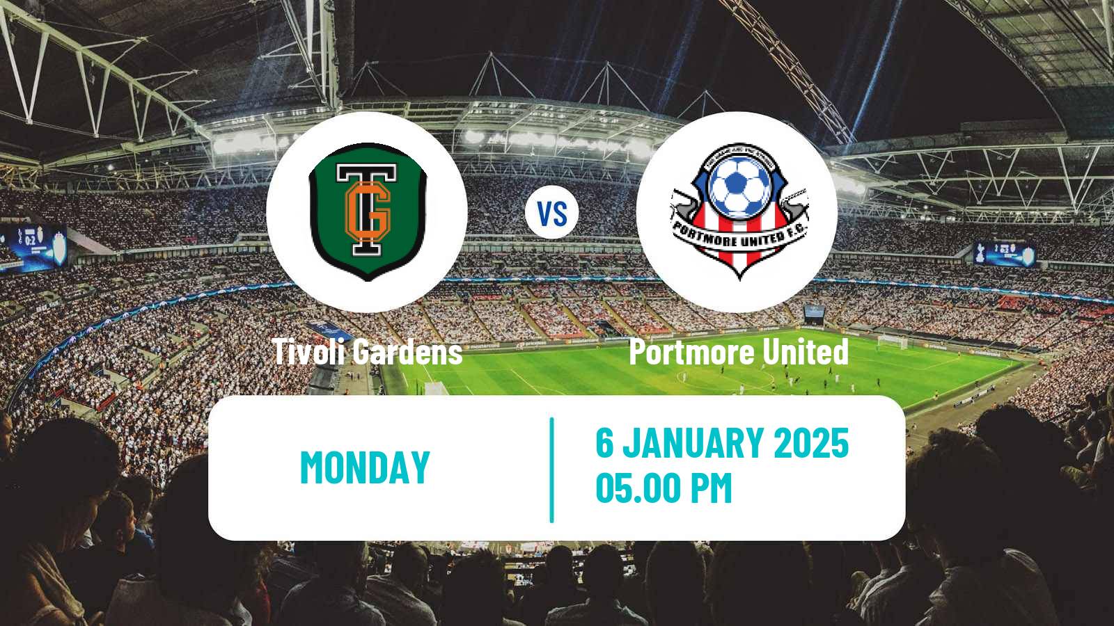 Soccer Jamaica National Premier League Tivoli Gardens - Portmore United