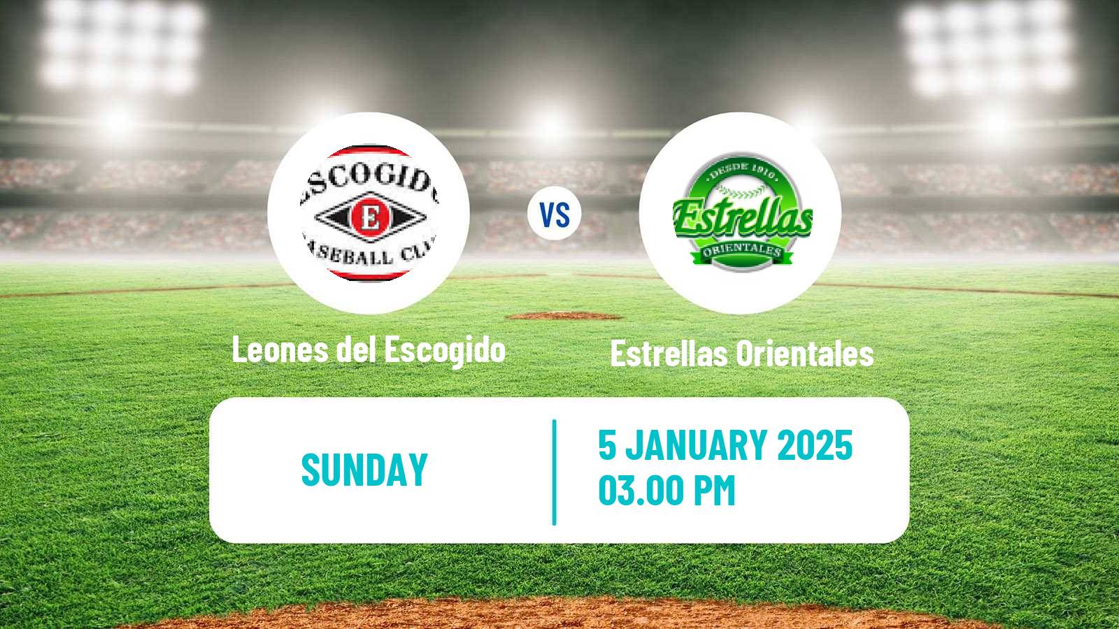 Baseball LIDOM Leones del Escogido - Estrellas Orientales