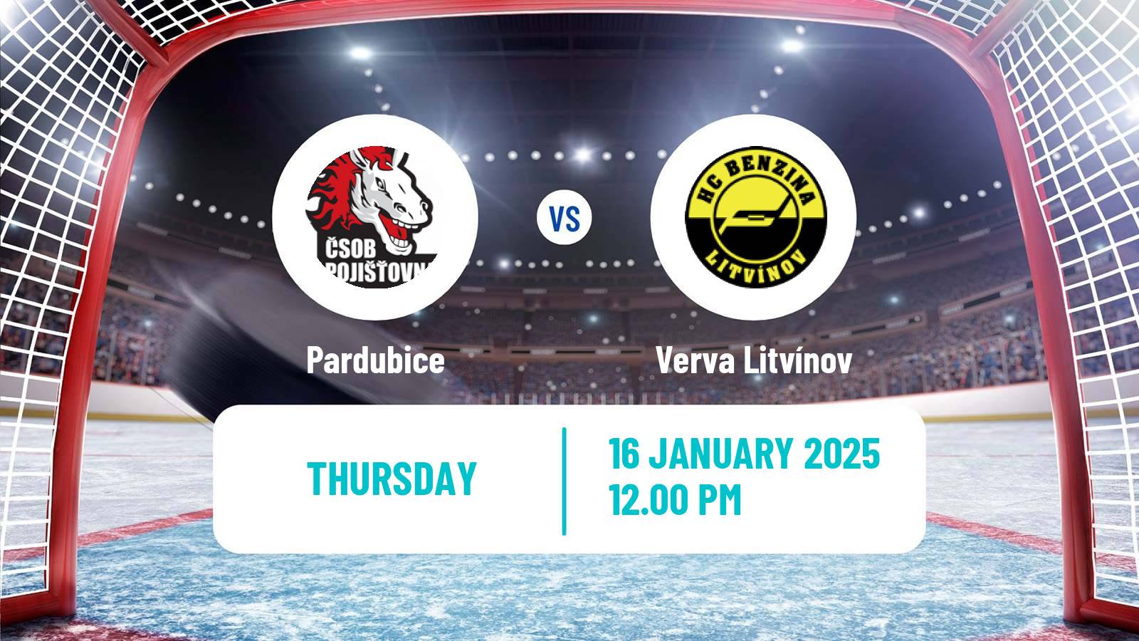 Hockey Czech Extraliga Pardubice - Verva Litvínov