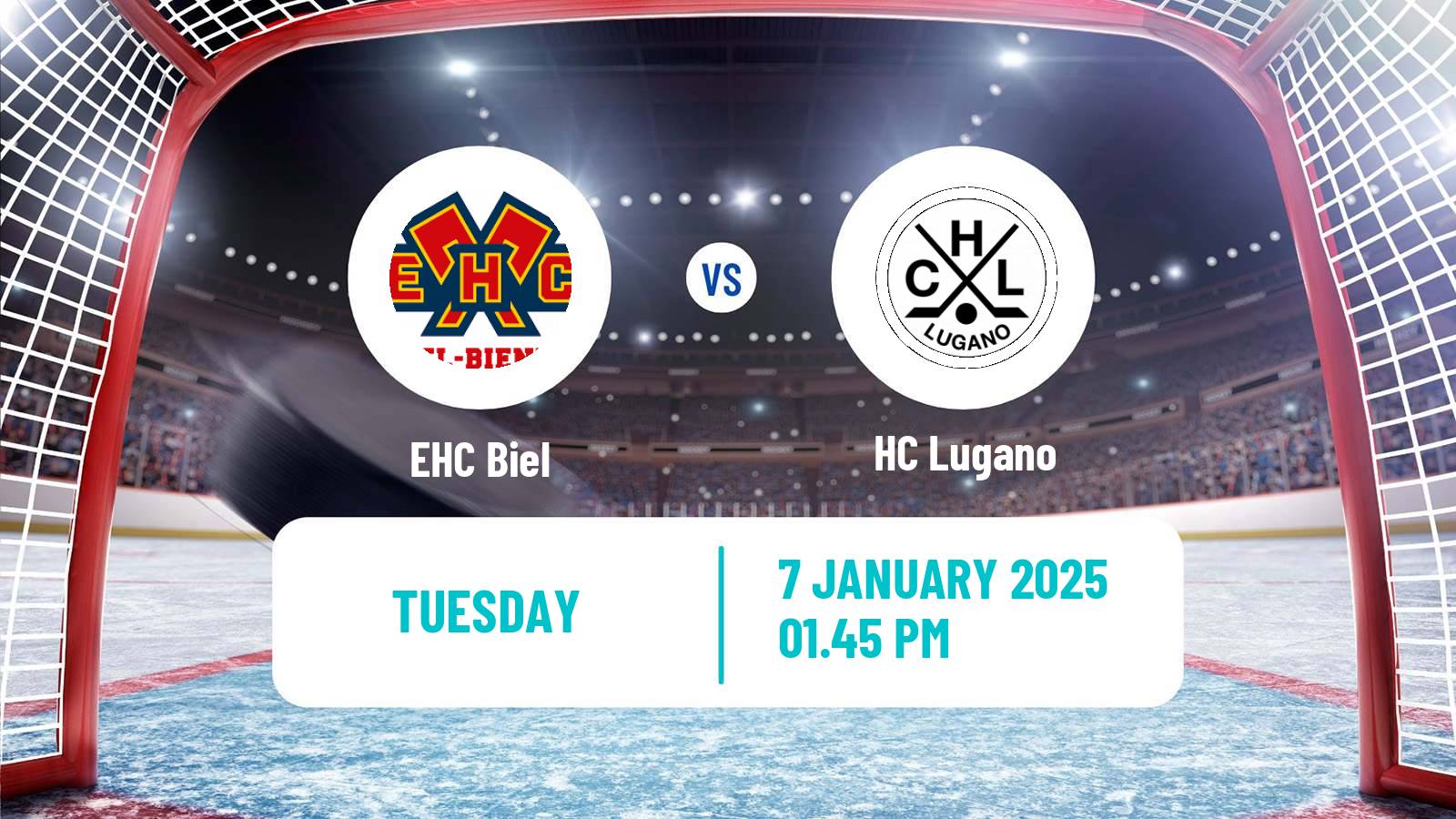 Hockey Swiss National League Hockey Biel - Lugano