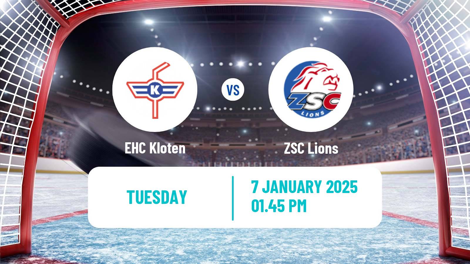 Hockey Swiss National League Hockey EHC Kloten - ZSC Lions